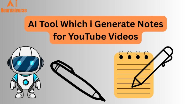 AI tool which i generate notes for YouTube videos
